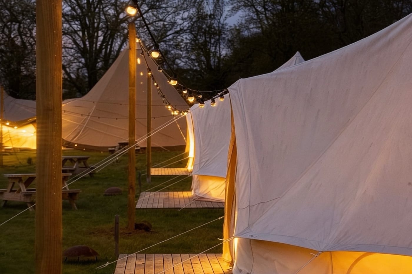 Camp Quex bell-tent glamping village